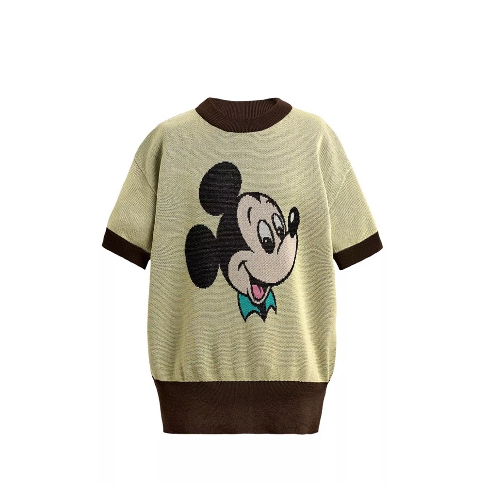 Zara Mickey Mouse Knit T-Shirt Harry Lambert